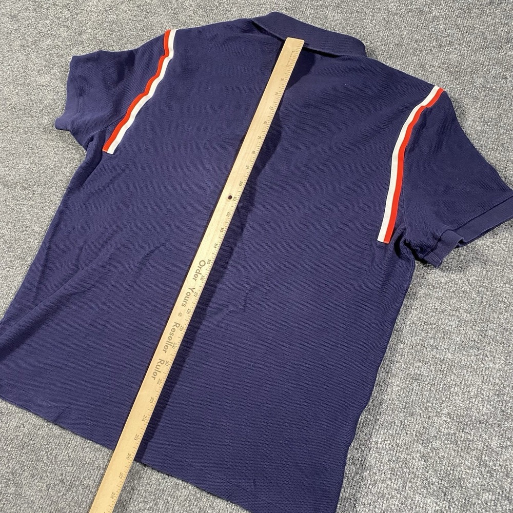 Lacoste Alligator Tennis Polo Shirt Mens XL Cotton Knit Stretch Retro Embroidery - Picture 7 of 8